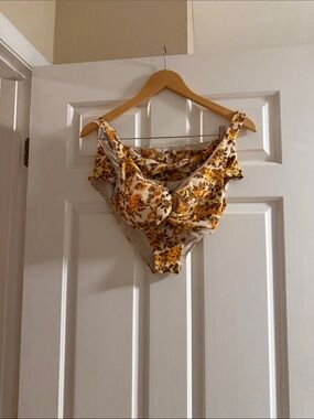 Jonathan Simkhai Yellow Floral Bikini Set